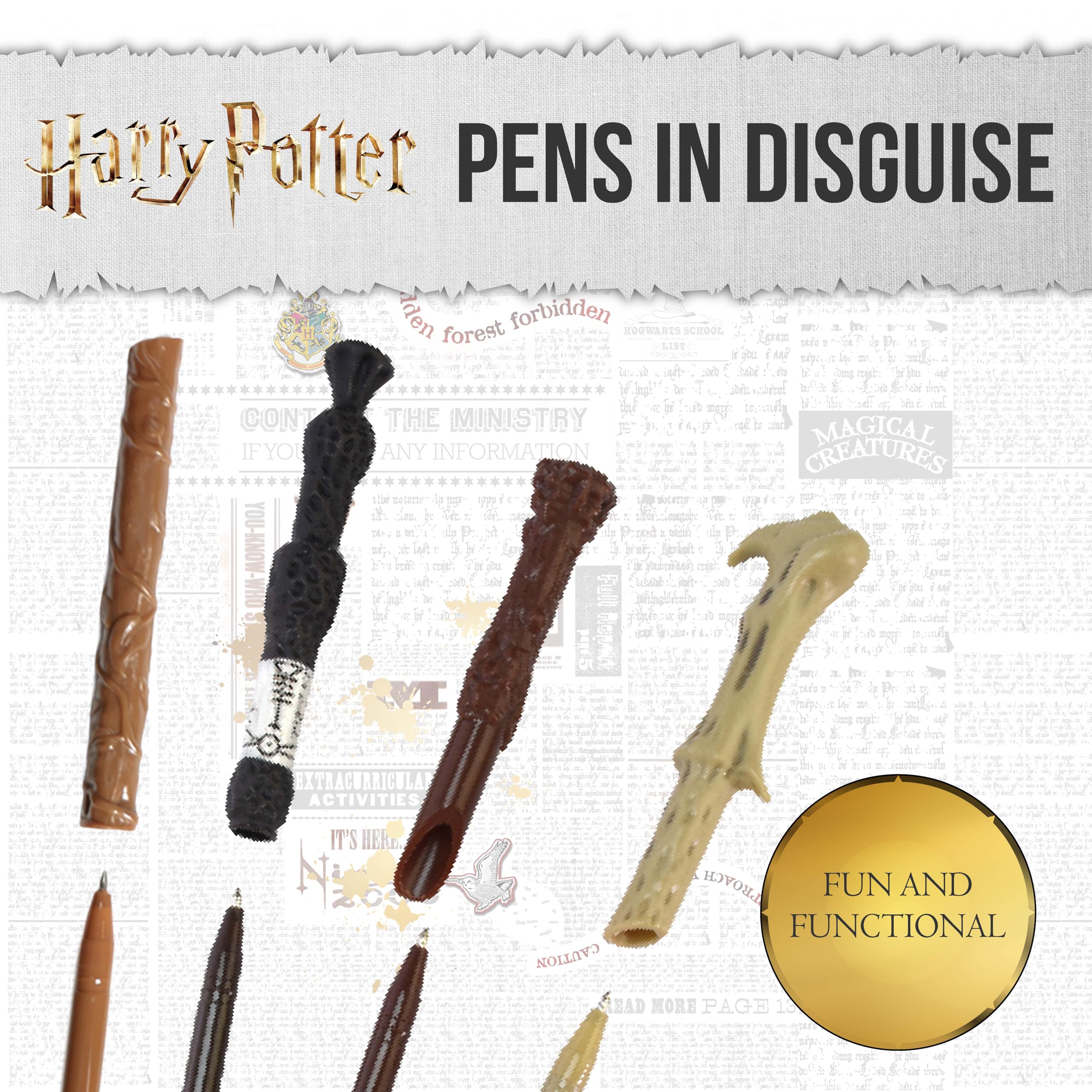 Harry Potter Wand Pen Set of 4 - Harry, Hermione, Dumbledore, Voldemort Quad Wand Pack - Licensed Merchandise -Stationery Gifts - Image 4