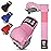 HUNTER Gel Padded Inner Gloves with Hand Wraps for Boxing (Set of 2 Gloves) (Pink, S/M)