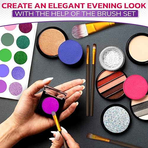 Miniatura 7 de Susenstone® Juego de 20 brochas de maquillaje, Dorado