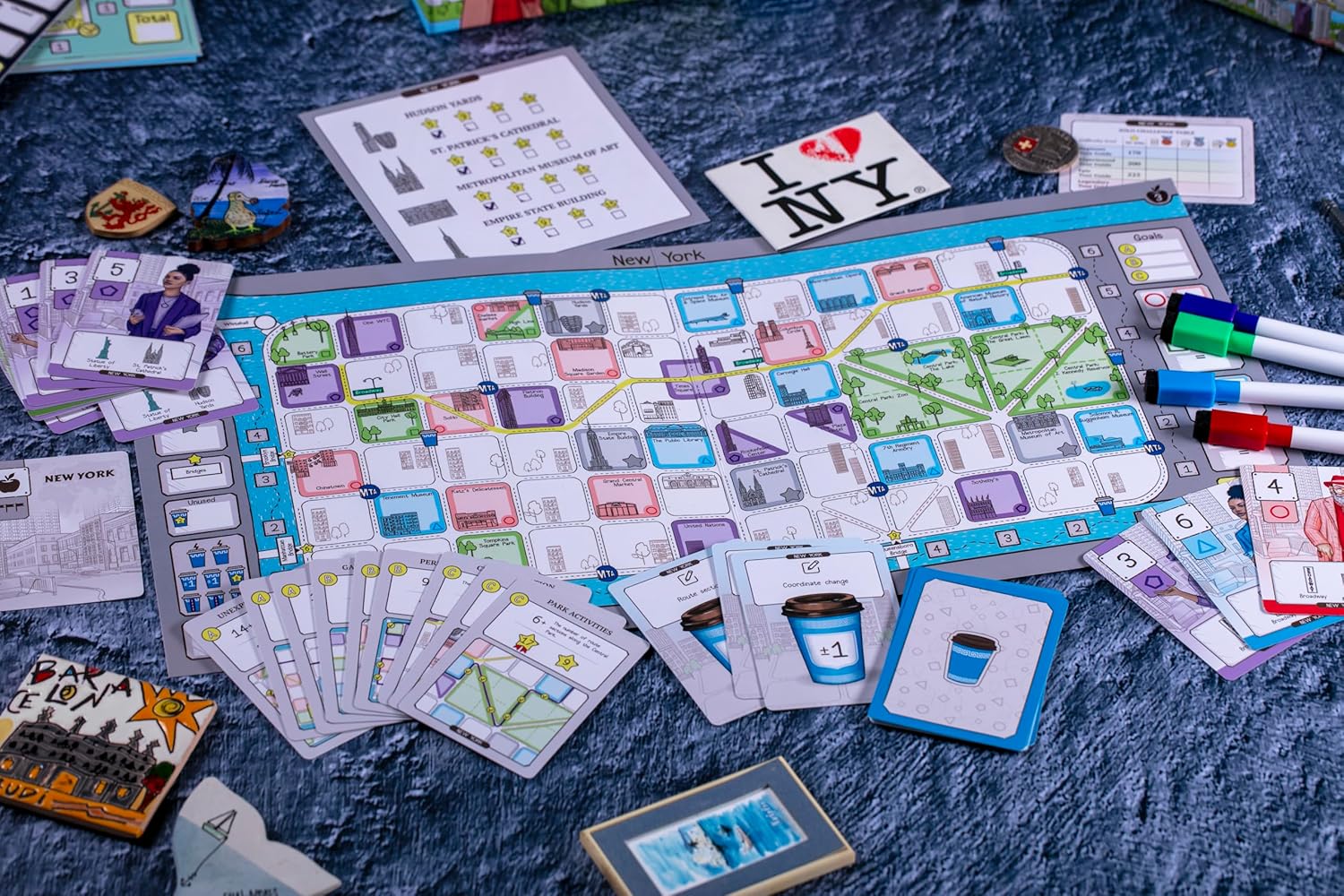 CrowD Games | En Route: A Stroll & Write Game | Flip and Write | Tourism | Route Building | for Adults and Families| Solo Mode Included | 1-4 Players | Ages 14 and up | Average Playtime 30 min