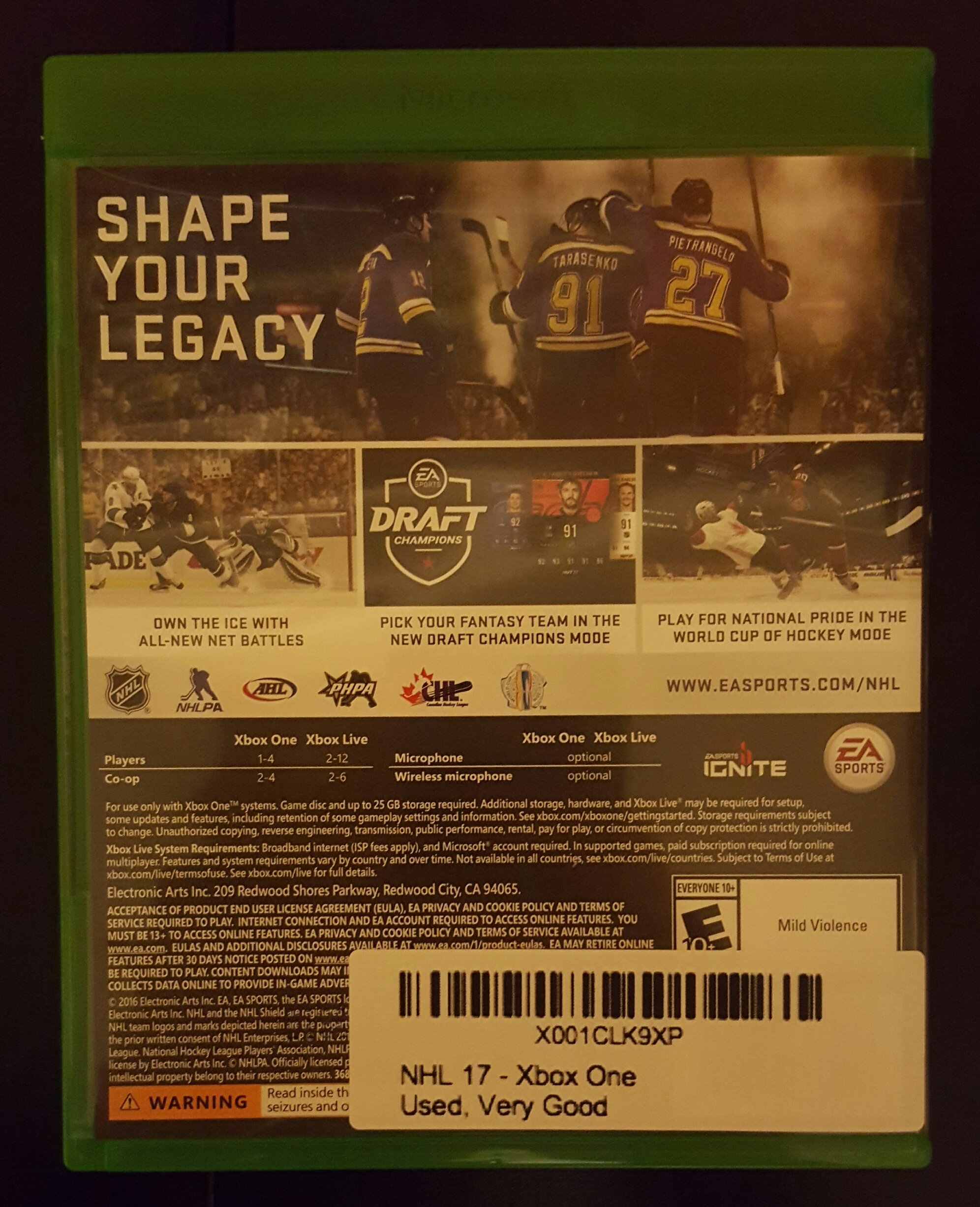 NHL 17 - Xbox One - Standard Edition : Amazon.ca: Video Games