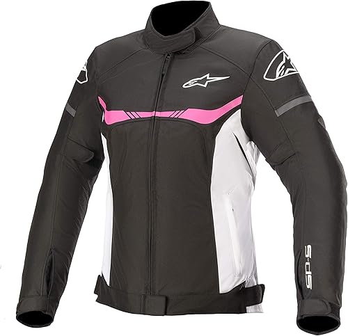 Alpinestars Stella T-SPS - Chaquetas impermeables para mujer, color negro, blanco, fucsia, talla 2XL