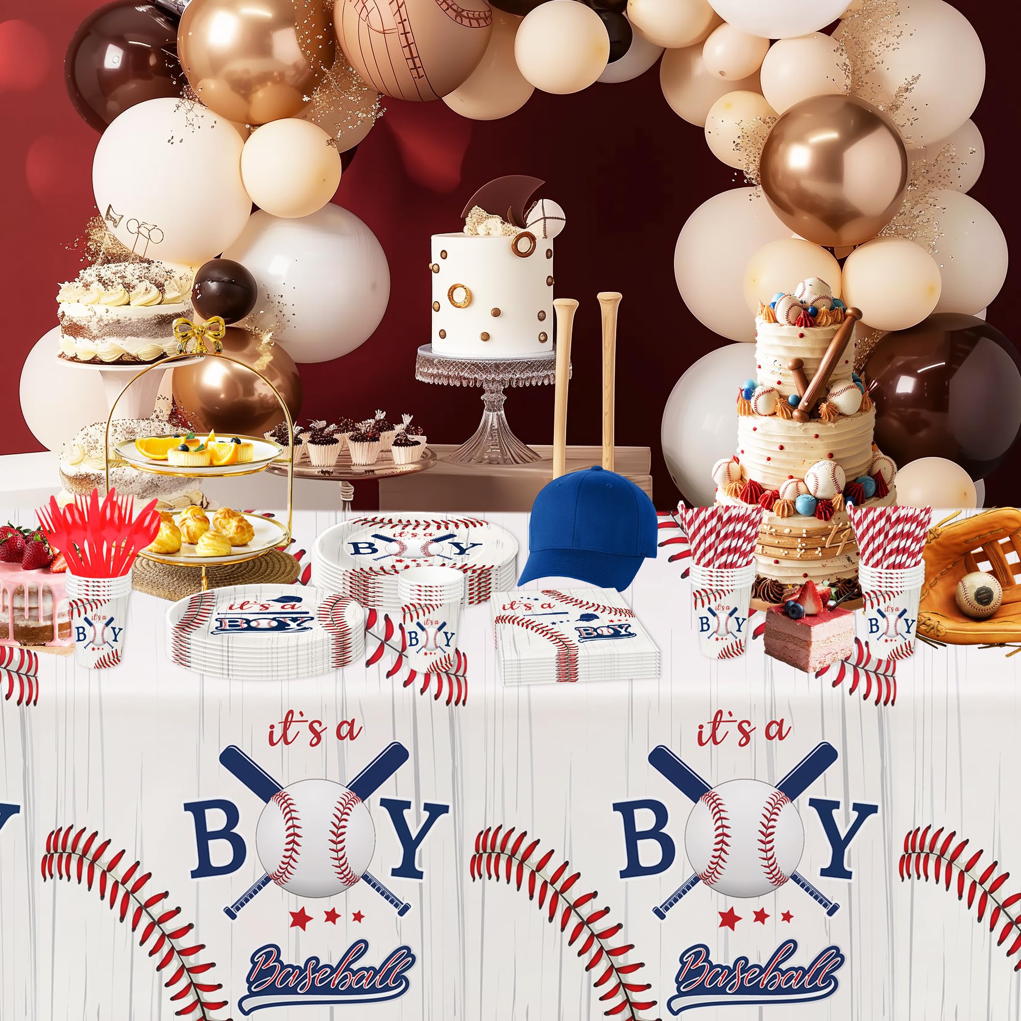 Babyshower Decorations Kreat4joy Baseball Baby Shower Decorations Boy, A  Little Slugger Is On The Way Banner Garland Cake Cupcake Toppers For  Welcome Baby Baseball Sports Baby Shower Decorations, image size:2000x2000