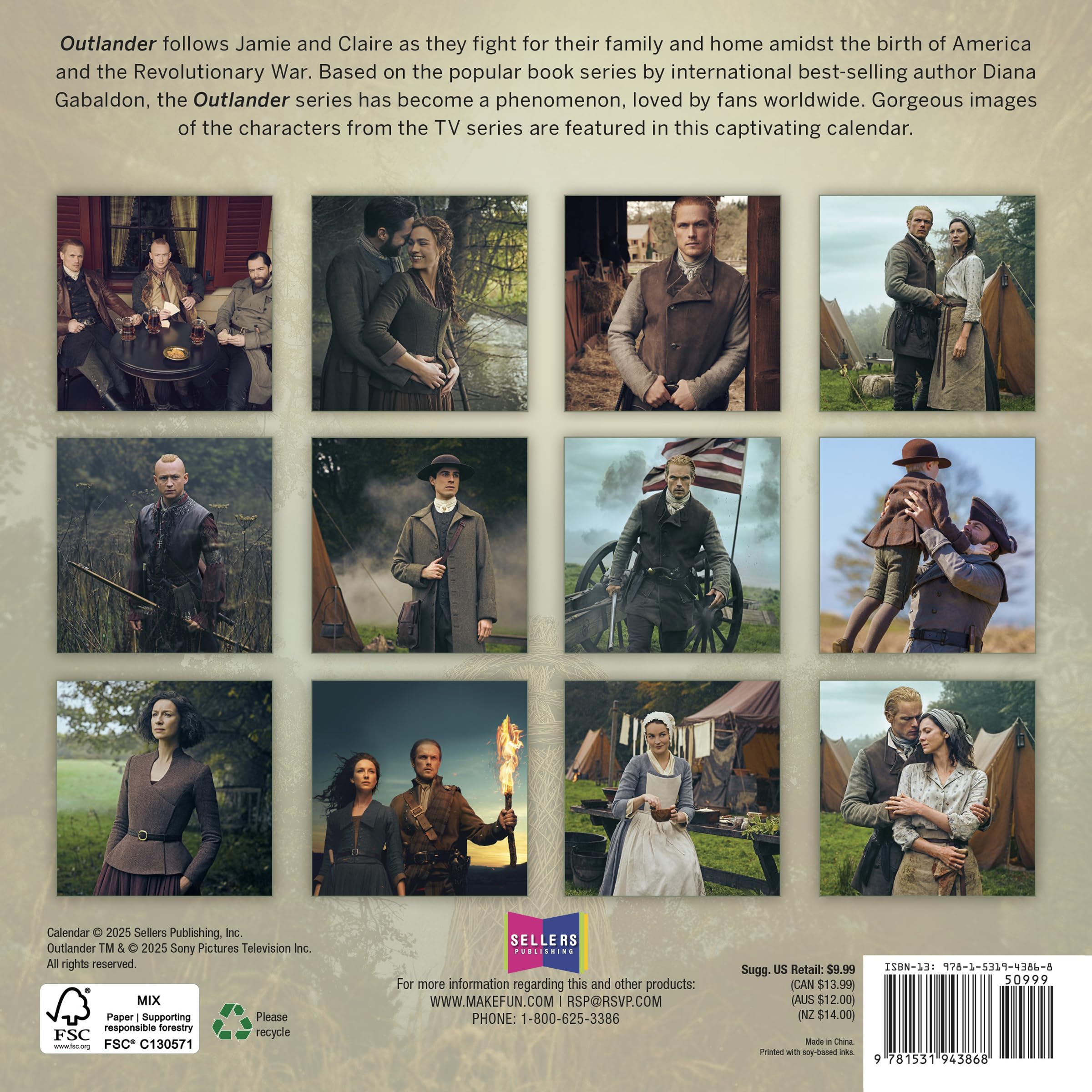 2026 Outlander Mini Calendar
