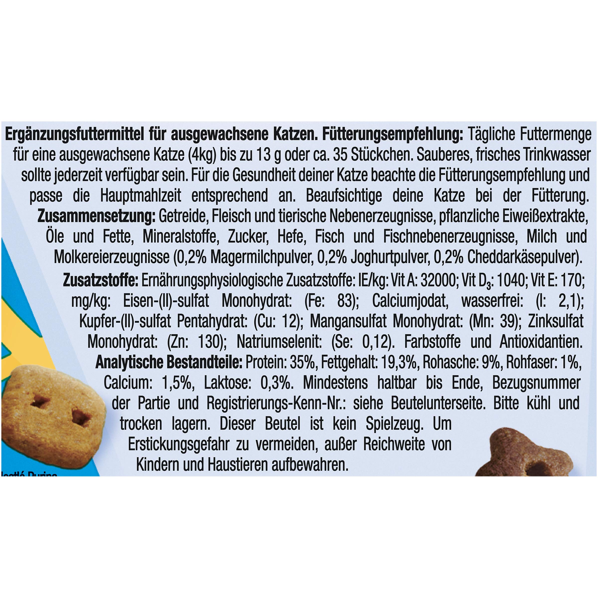 FELIX KnabberMix kuleczki mleczne, przekąska dla kotów, chrupiąca przysmak, uboga w laktozie, 8 sztuk (8 x 60 g) | przekąska dla kota, bez laktozy