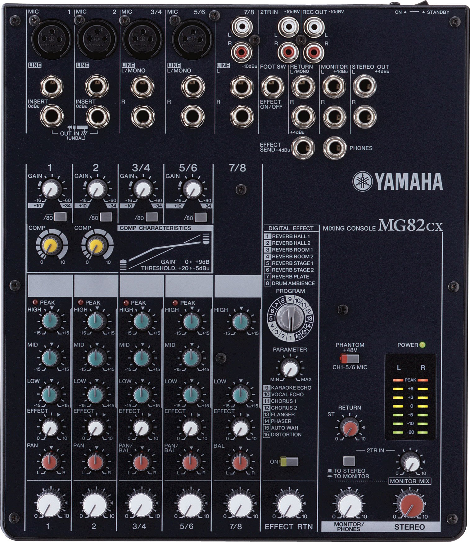 YAMAHA アナログミキサー MG82CX Yamaha MG 82 CX mikser z efektem - cena, opinie | Sklep