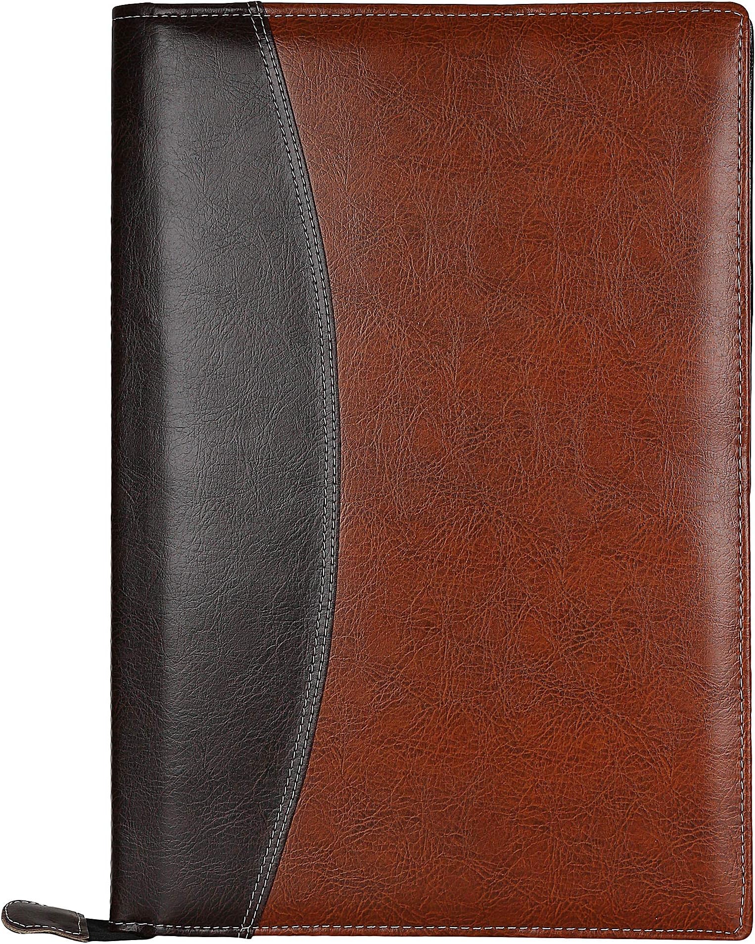 travel360 degree Leatherette Material File Folders for Certificates, Documents Holder with 20 Leafs (Light Brown)