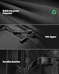 Tomtoc Sac à dos de voyage 38L, TSA Friendly Flight Approbation de bagage à main imperméable Sac à dos d'affaires léger, sac de jour pour grand ordinateur durable 17.3 Ordinateur portable de pouce
