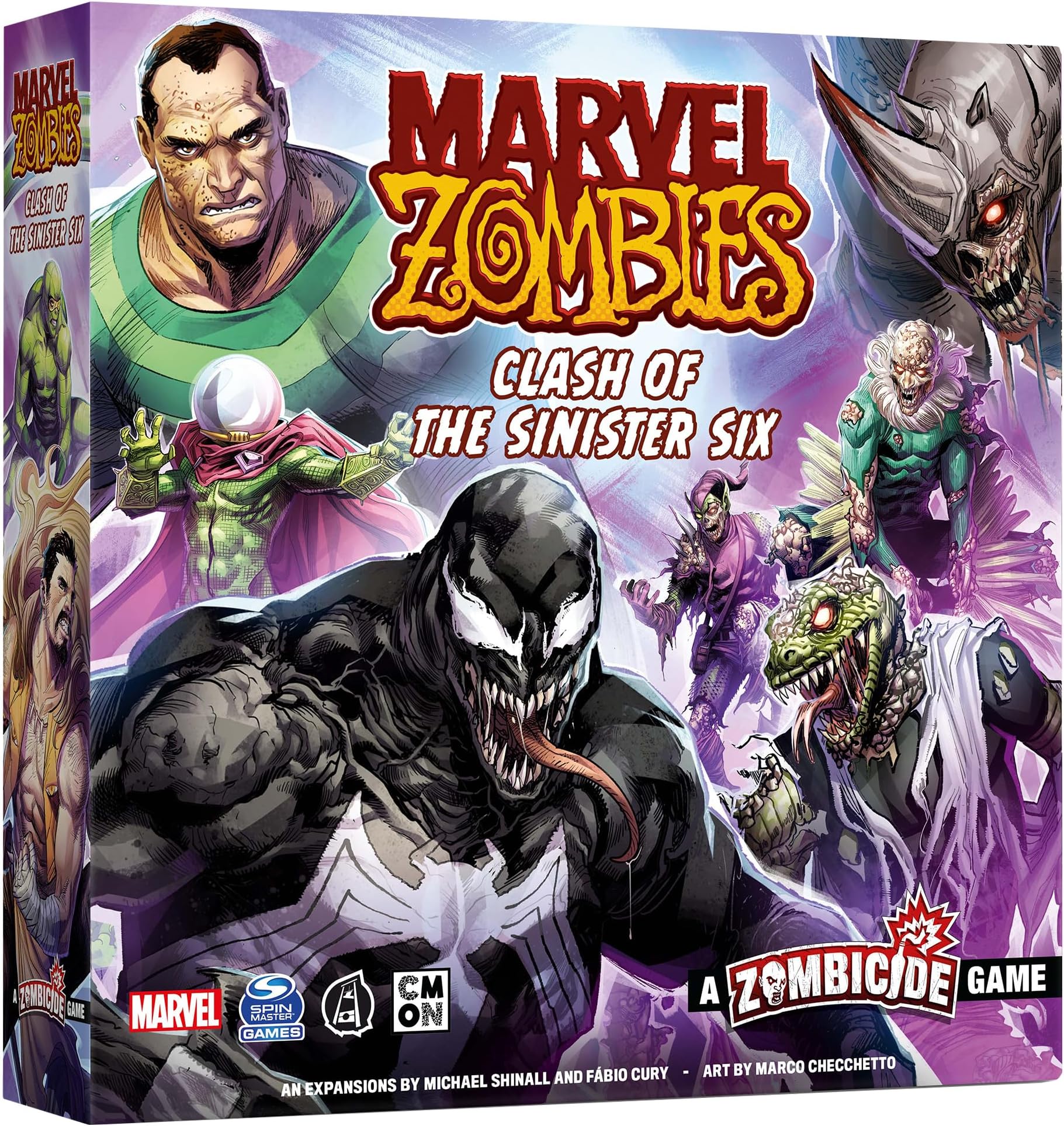 Marvel Zombies: A Zombicide Game - Clash of The Sinister Six - Heroes vs. Villains in a Zombie Apocalypse! Cooperative Strategy Game, Ages 14+, 1-6 Players, 90 Minute Playtime, Made by CMON