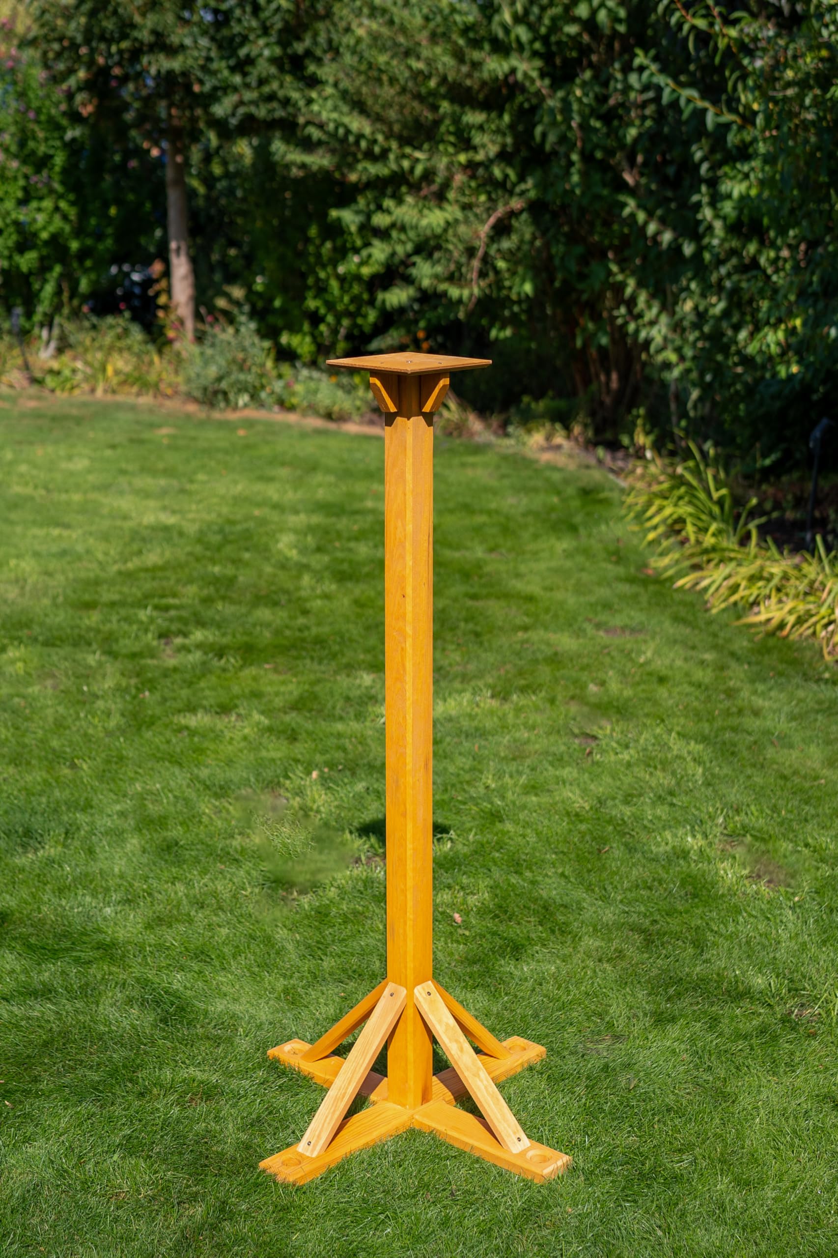 Support à Fixer au Sol pour Nichoir à Oiseaux Marron 1,2 m