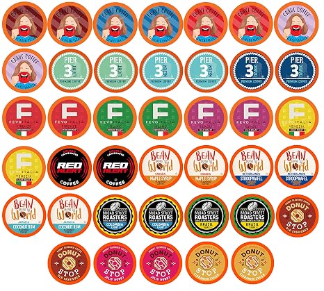 Amazon.com: Paquete surtido de cápsulas de café compatible con 2.0 Keurig K  Cup Brewers, paquete variado, 40 unidades : Comida Gourmet y Alimentos