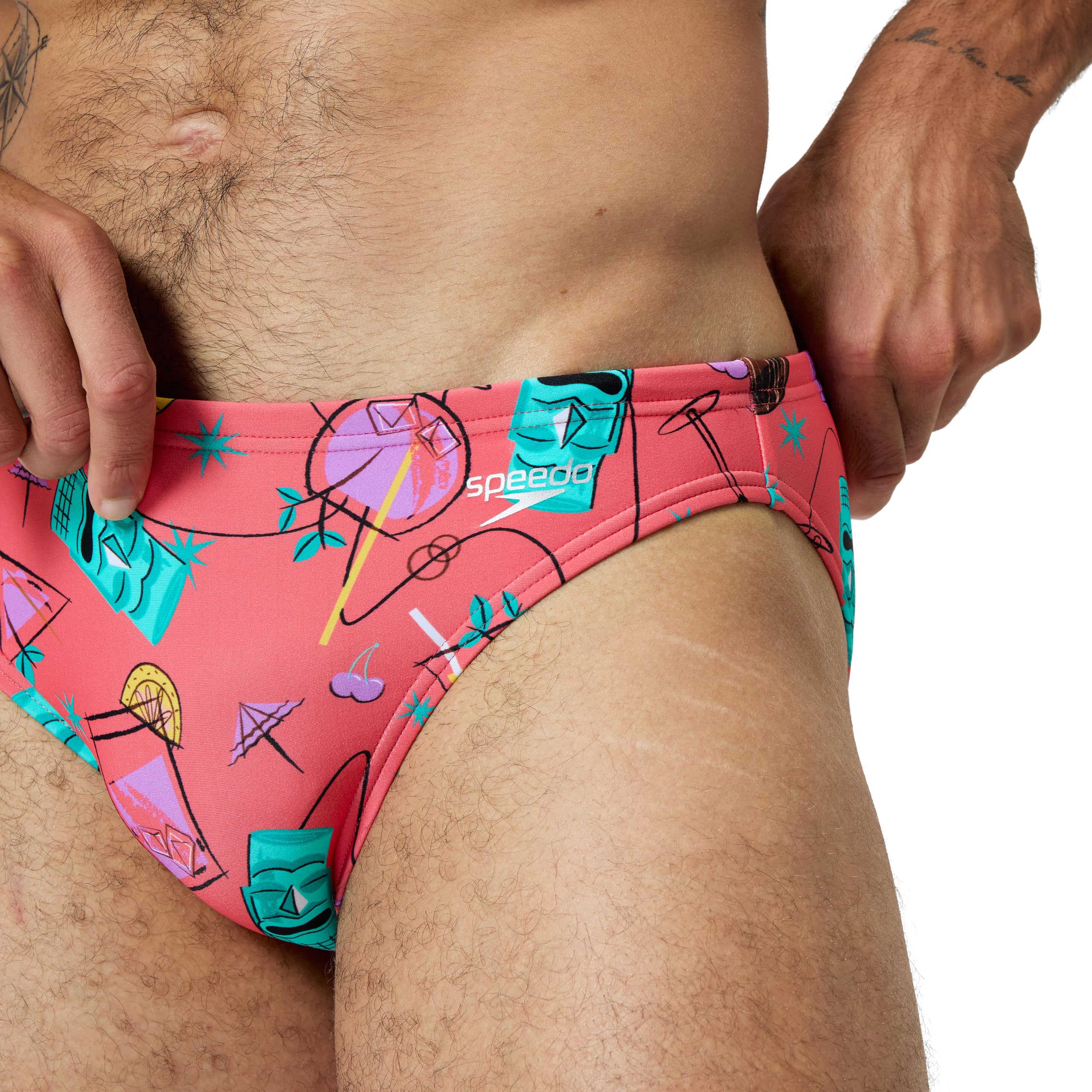Speedo Print Brief 2" Slip da Nuoto Uomo