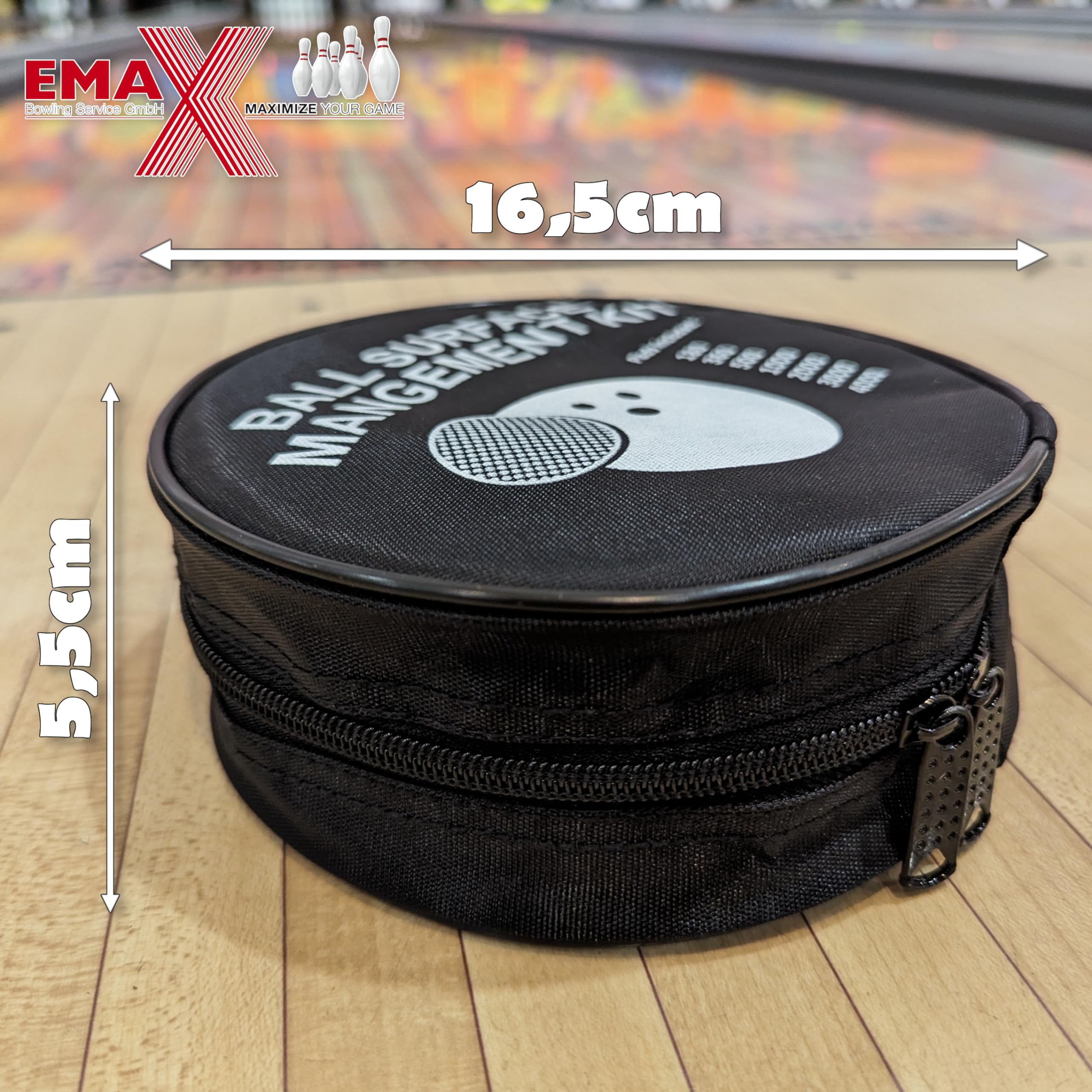 EMAX - Juego de lijadora para bowling Ball Surface Management Kit | Accesorios Abralon Pads con bolsa
