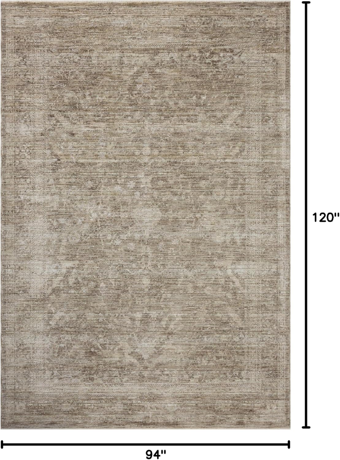 loloi tabitha collection tai-02 taupe/pebble 7'-10" x 10' area rug taupe / pebble 7'10" x 10' (rectangular)