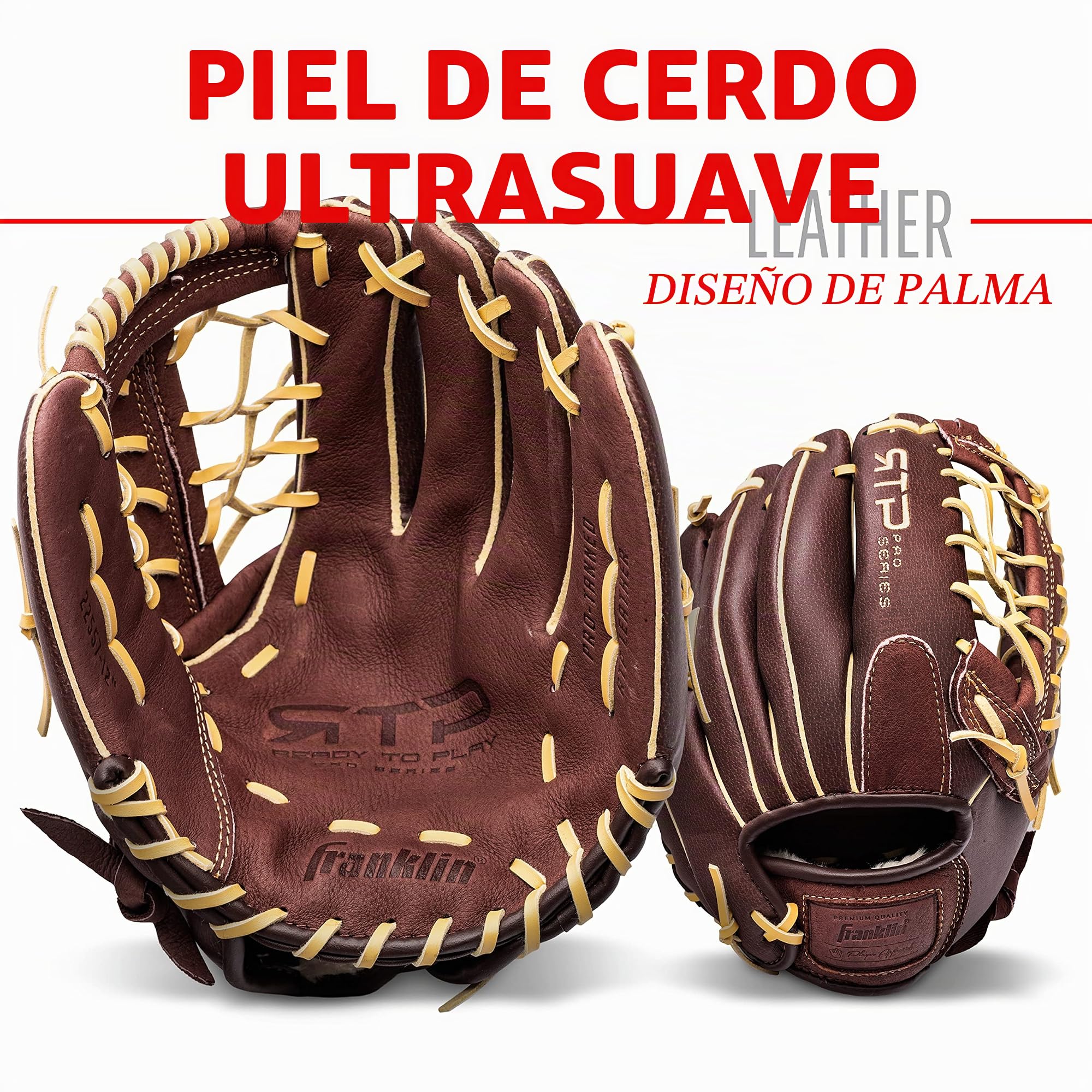 Franklin Sports Guantes de béisbol RTP Pro Guante de Campo de béisbol - Guantes de Campo y Campo
