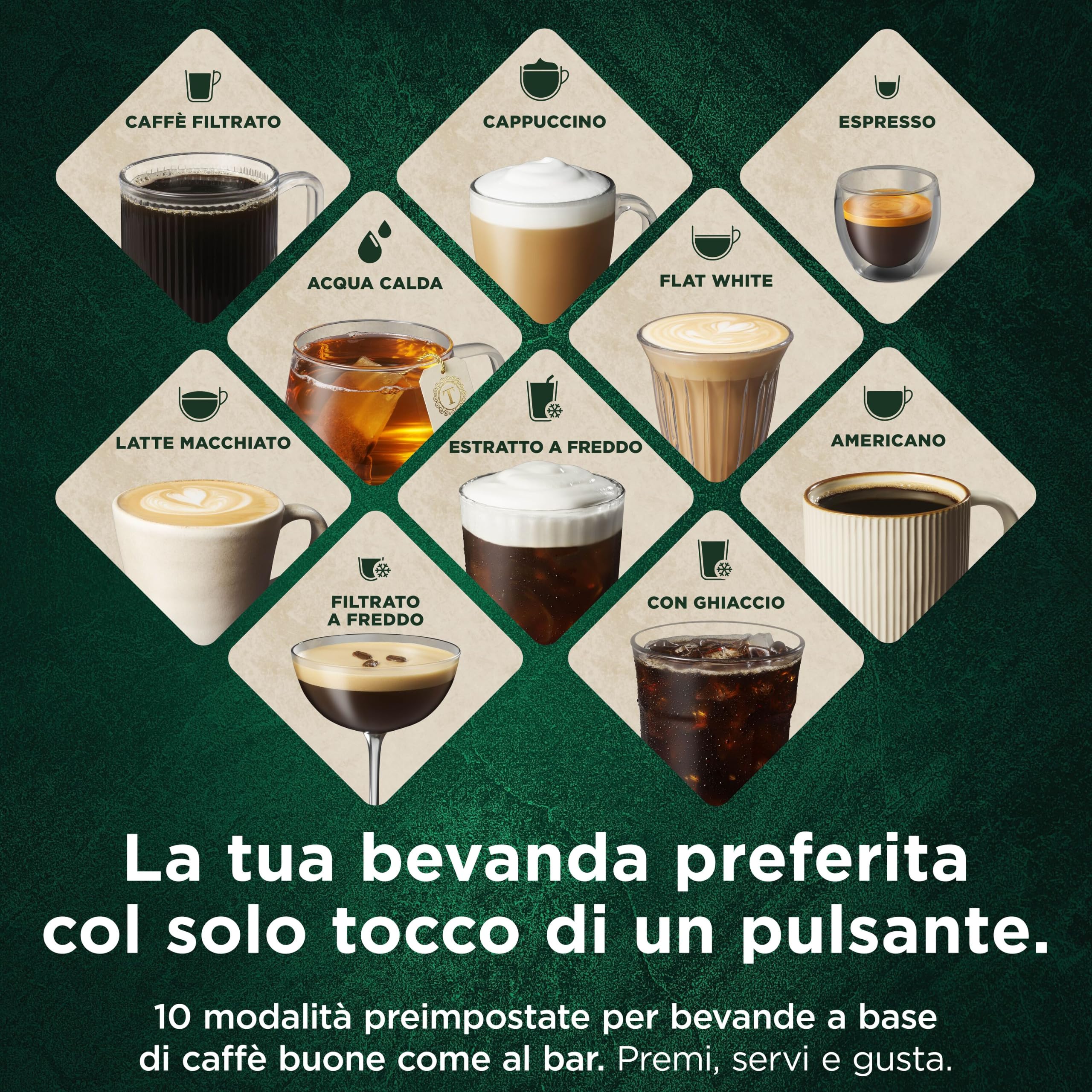 Ninja AutoBarista Automatic Espresso, macchina da caffè per caffè filtrato ed estratto a freddo, 10 programmi e 4 impostazioni schiuma latte, parti lavabili in lavastoviglie, argento AE1021EU