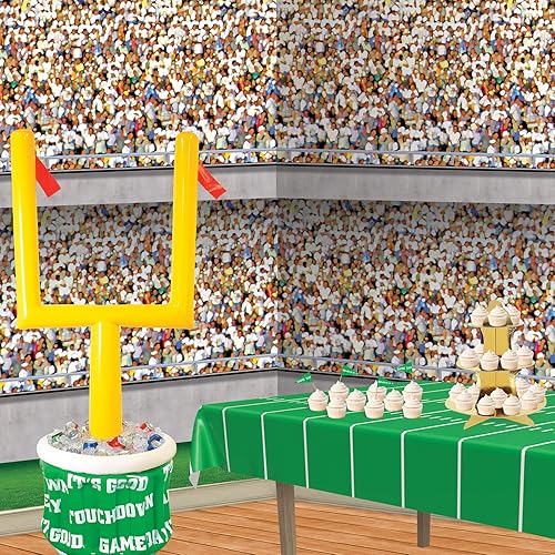 Miniatura 5 de Beistle Telones de fondo para estadio de cubierta inferior, 4 x 30 pies, paquete de 2 - Telón de fondo para fiestas, fondo de fotos, revestimiento