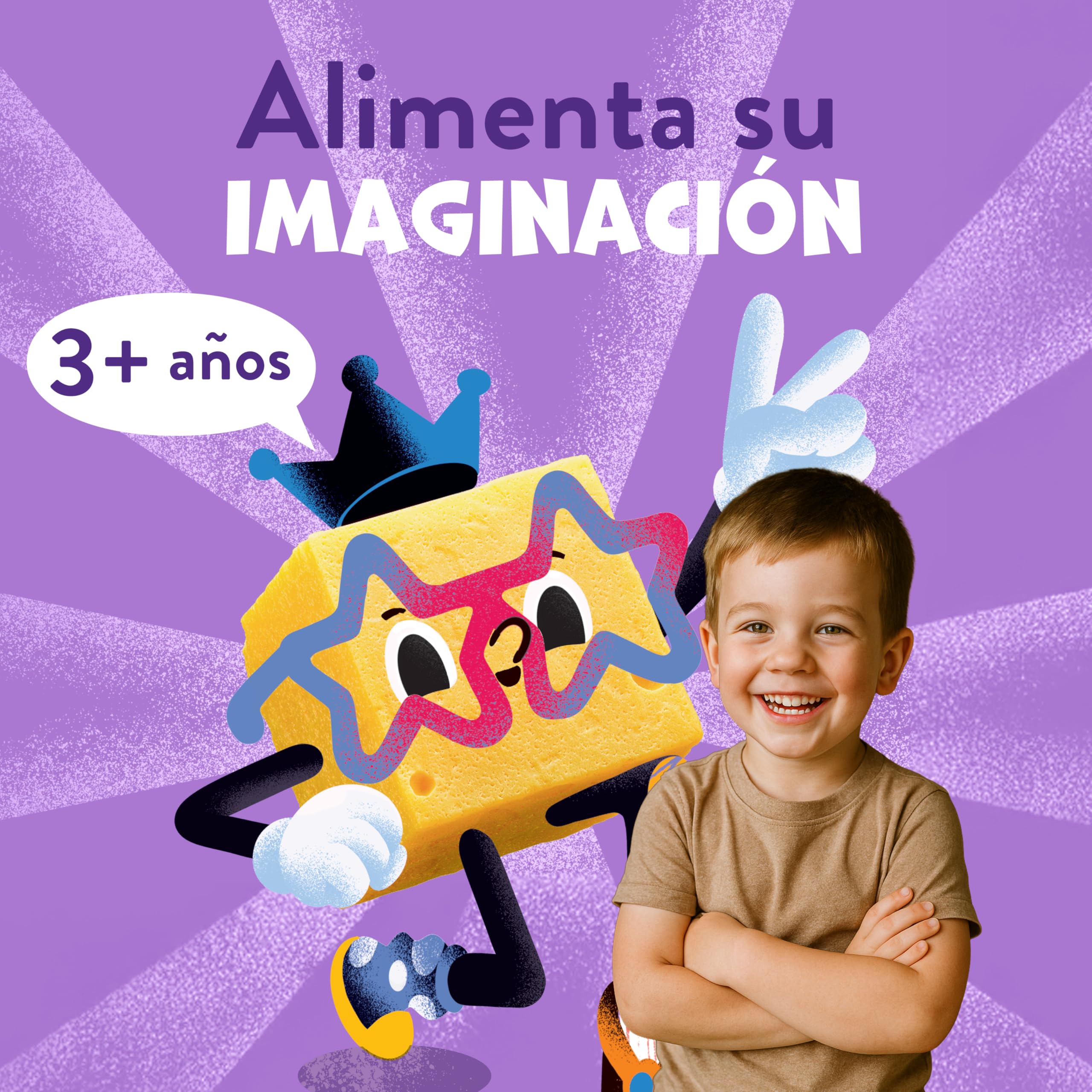 Dino Puff Snack para Niños Queso y Cebolla Horneado con Trigo Integral y Queso Cheddar 30g