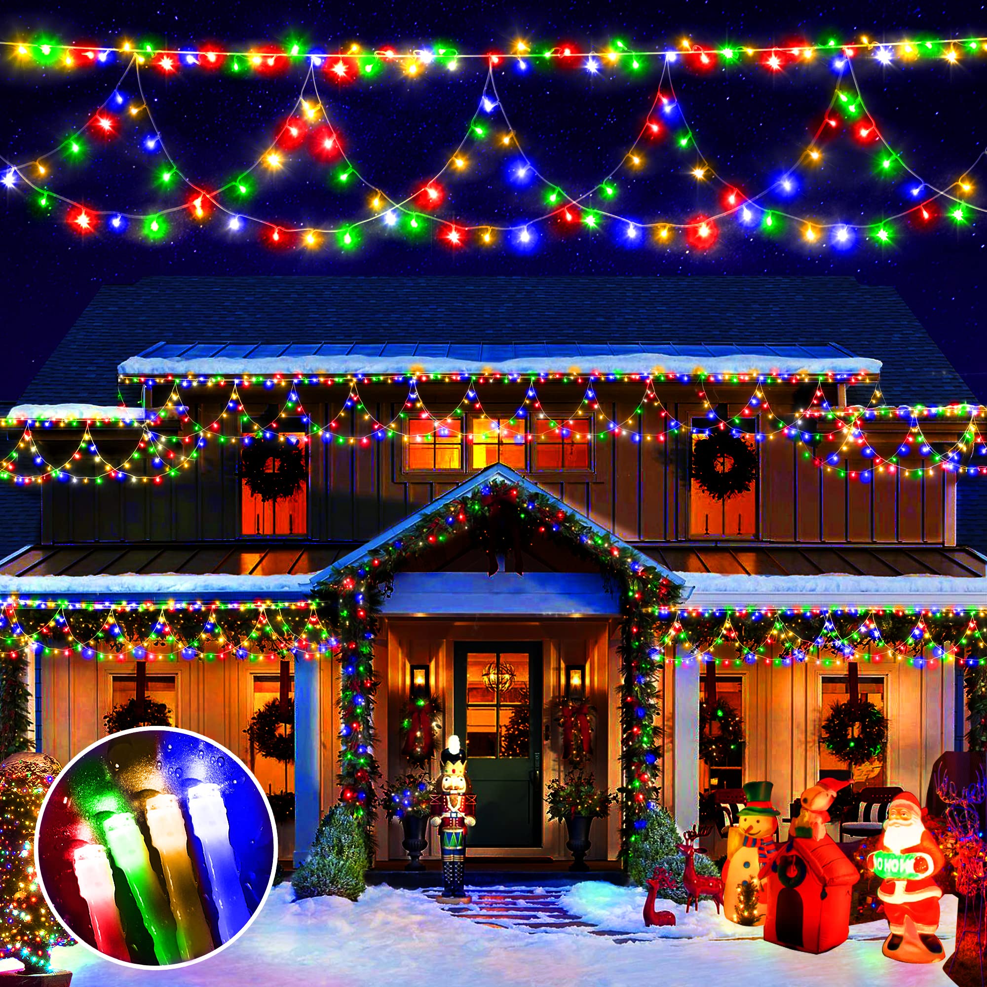 Colored Christmas Lights In Bedroom