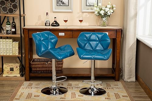 Miniatura 47 de Roundhill Furniture PC190BK Glasgow taburetes de bar con altura ajustable, Metal, gris Gris,Negro