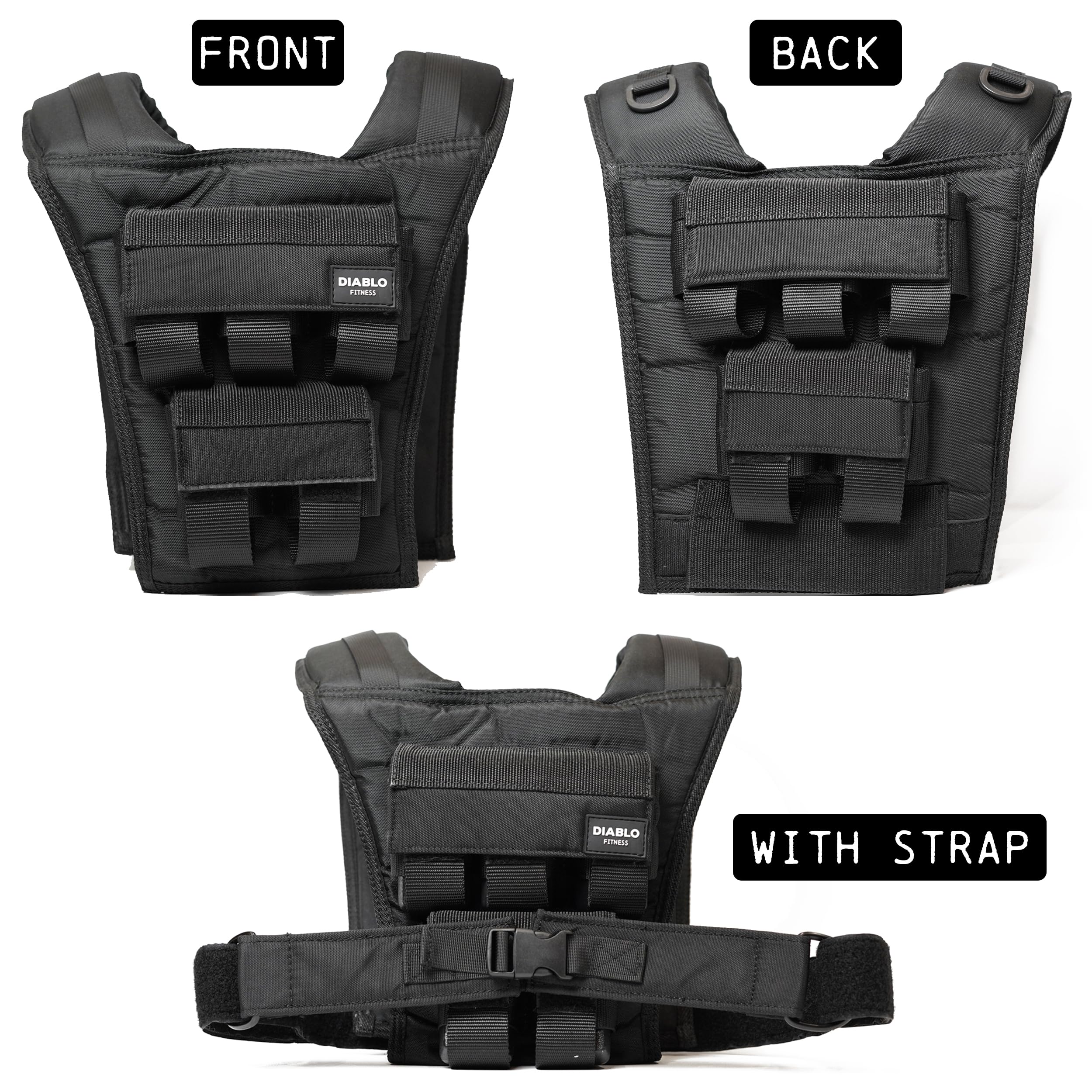 Yudanny Gilet Lesté Réglable - Charge Maximale 20 Kg - Veste