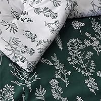 Vista 124 de Bedsure Juego de edredón de tamaño Queen, color lavanda, lindo, floral, regalo para mujer, 3 piezas, 1 suave edredón reversible con flores y 2