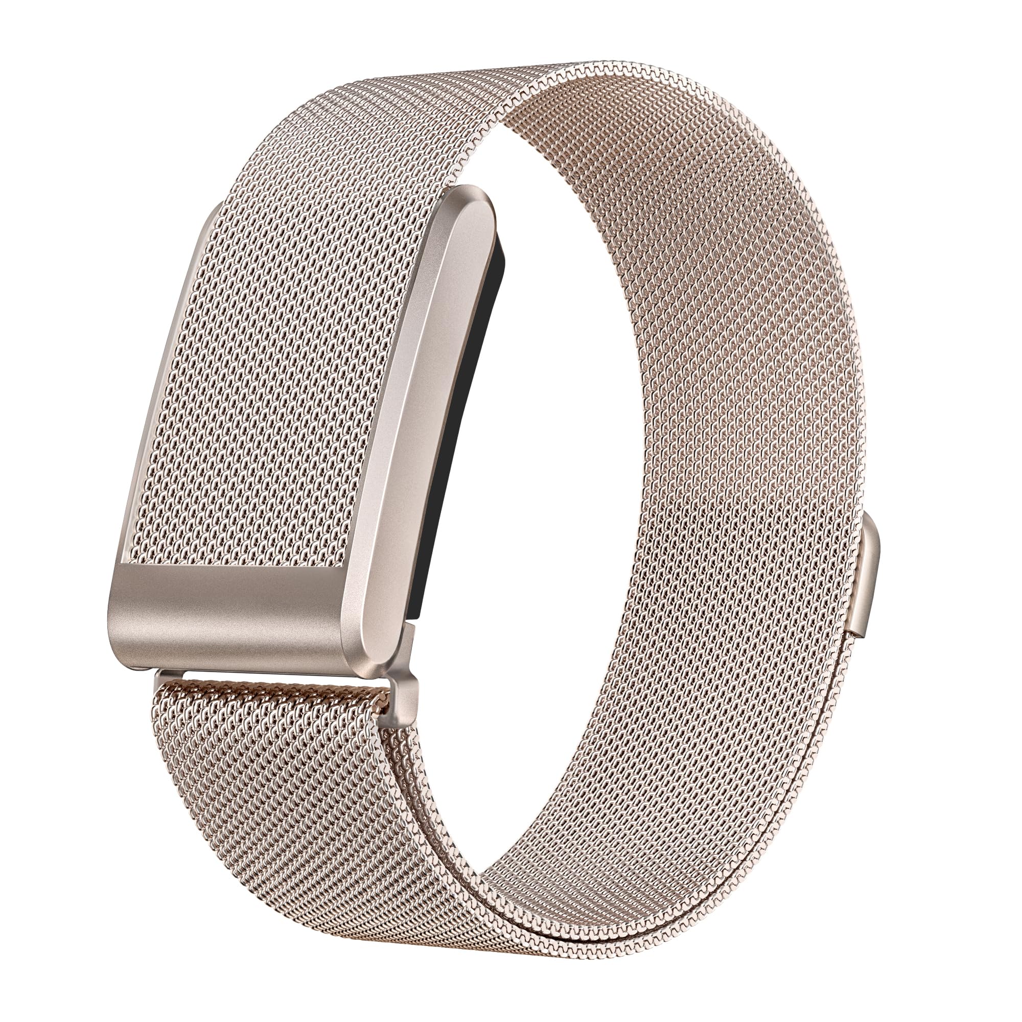 VeveXiao Stainless Steel Milanese Loop Strap Compatible With Whoop 5.0 One/Peak, Breathable Sports Strap Sweat Absorption Band with Metal Frame Connector for Men Women (Starlight, Whoop 5.0 One/Peak)