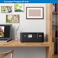 Vista 5 de Epson Expression Premium XP-6100 Impresora fotográfica a color inalámbrica con escáner y copiadora, Negra, Mediana