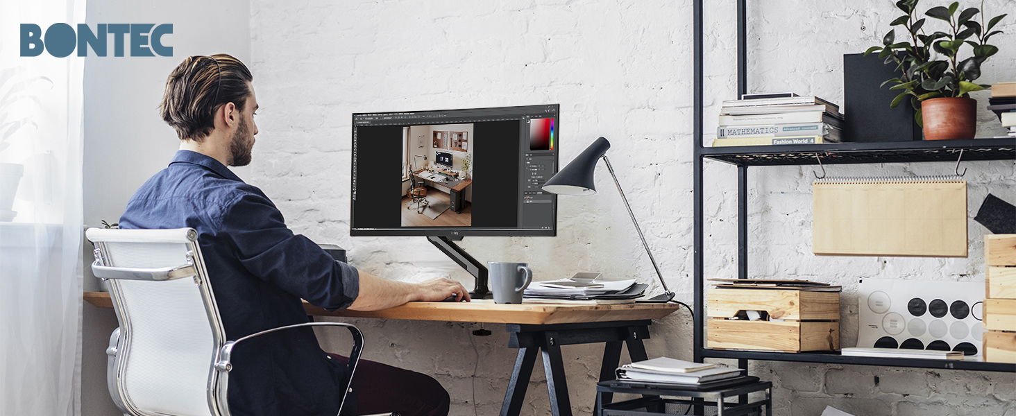 BONTEC Monitor Halterung für 13-34 Zoll LCD LED Bildschirm Hält 3-9 kg BONTEC Monitor Halterung für 13-34 Zoll LCD LED Bildschirm Hält 3-9 kg