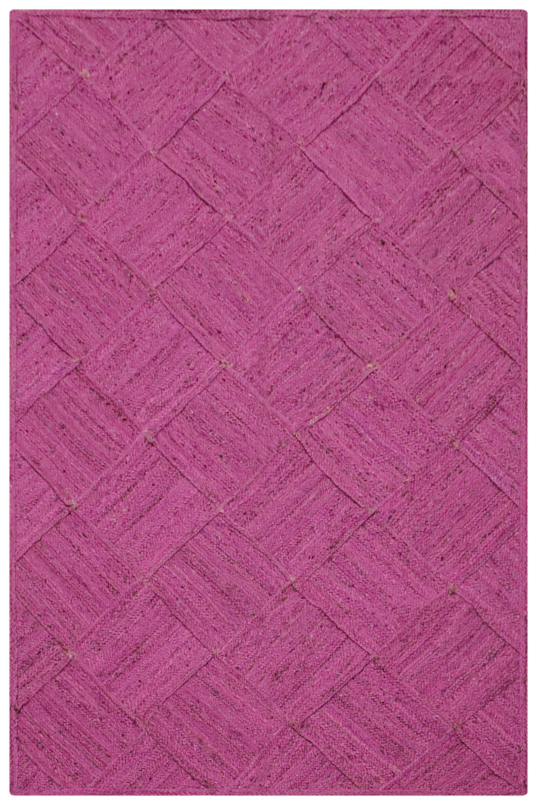 CASAVANI Alfombra Kilim de 2 x 6 pies, color rosa, trenzada, de yute, para interiores y exteriores, alfombra de tejido plano, alfombra de alto tránsito, dormitorio, mesita de noche, cocina, pasillo