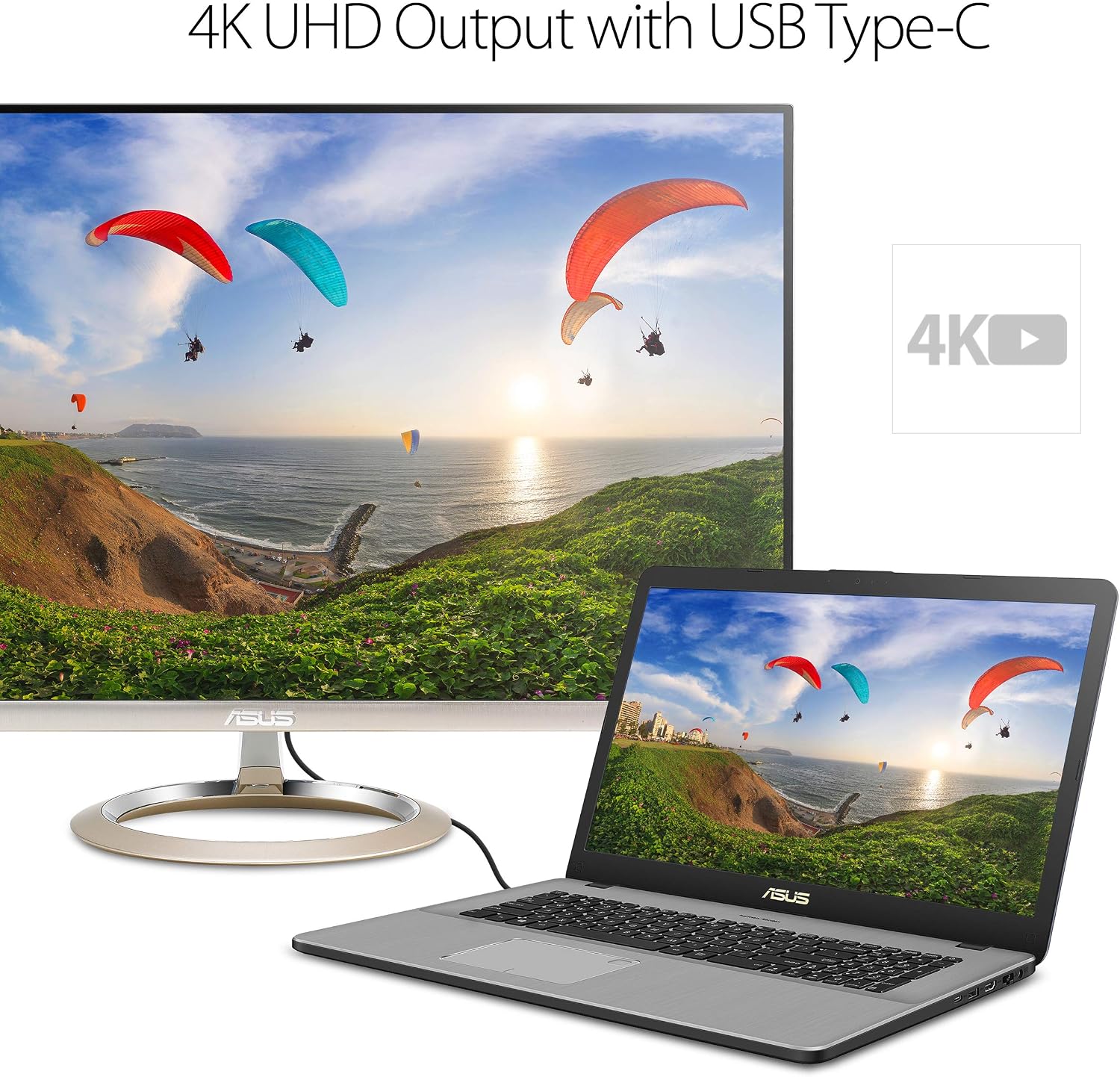 ASUS VivoBook Pro 17 Thin and Portable Laptop, 17.3” FHD, Intel Core i7-8565U, GeForce GTX 1050, 16GB DDR4, 256GB SSD+1TB, Wi-Fi 5, Backlit KB, FP Reader, Windows 10 - N705FD-ES76, Gaming Capable