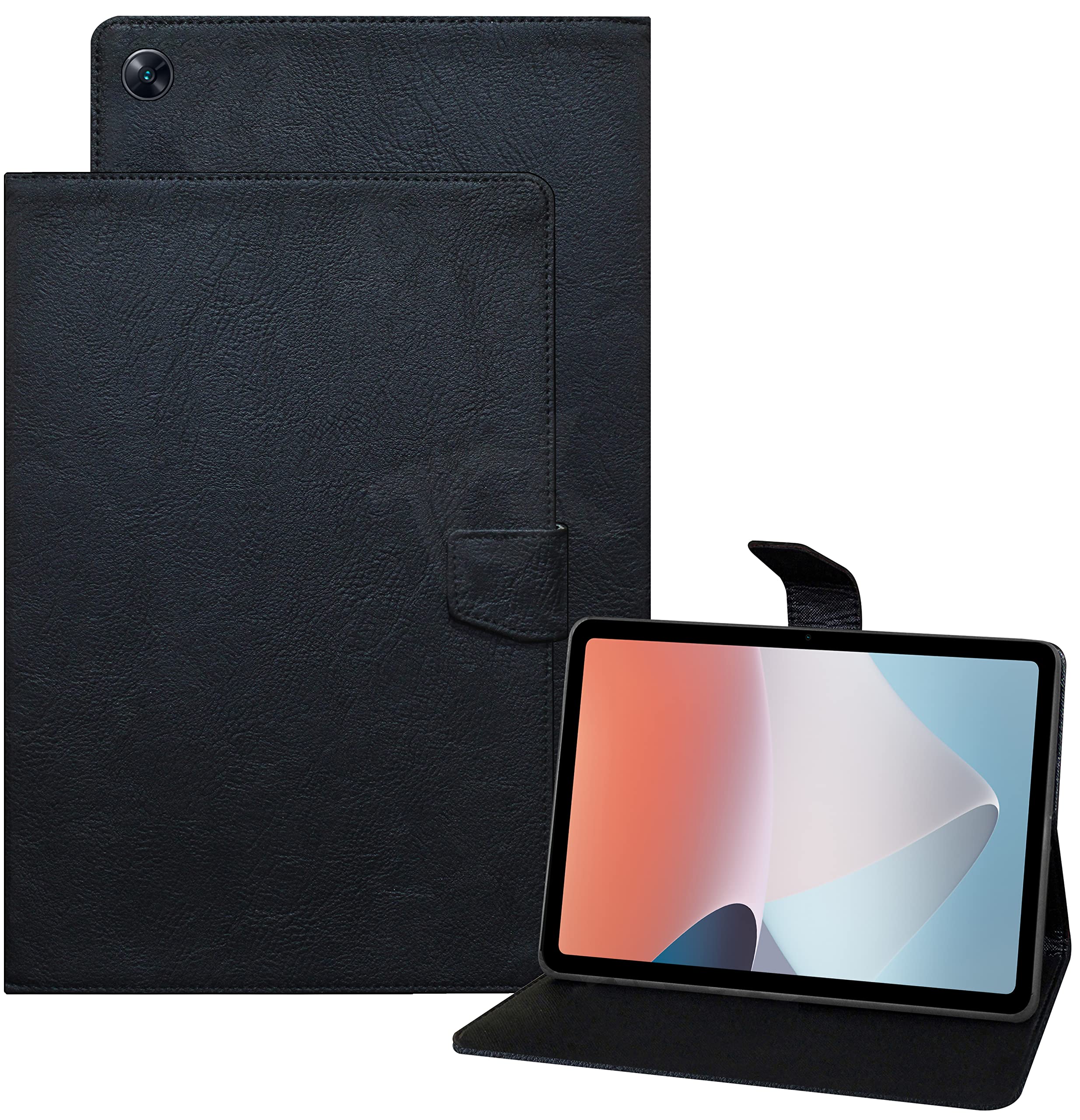 TGK Plain Design with Viewing Stand Protective Leather Flip Case Cover for Oppo Pad Air 10.36 inch Tab with Precise Cutouts (Black) (B0B7XJ3HFS) Amazon Price History, Amazon Price Tracker