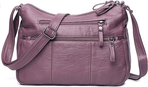 VOLGANIK ROCK - Bolsas para mujer de piel sintética suave, bolsa de hombro, bolsa de mano, bolsa cruzada y ligera, con cartera