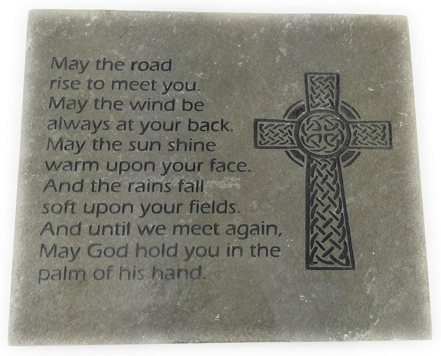 Sandblast Engraved Decorative Stepping Stone Inspirational Irish Blessing
