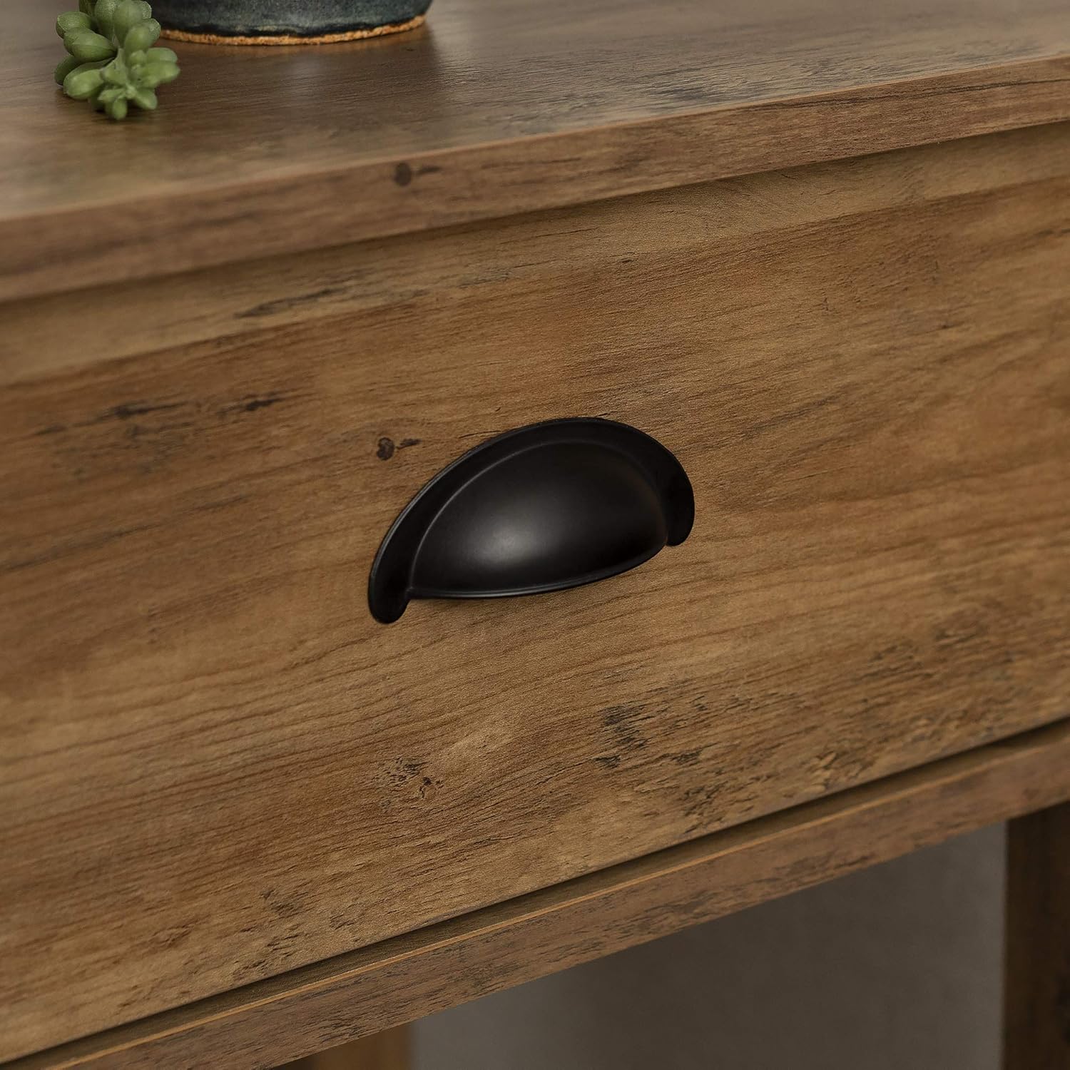 Walker Edison Farmhouse Square Side Accent Table Set-Living-Room Storage End Table with Storage Door Nightstand Bedroom, 18 Inch, Rustic Oak : Home & Kitchen