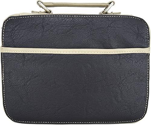 Miniatura 5 de Funda de transporte con versículo bordado de las Escrituras occidentales para mujer, con correa extra, bolso cruzado (morado)