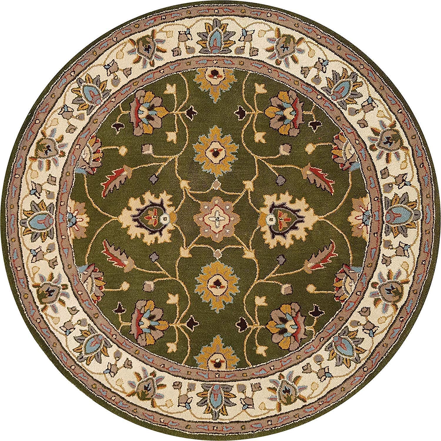 ADA RUGS Export Quality Handmade Tuffted Blended Pure Woollen Thick Round Carpet for Living Room, Bedroom and Hall Size 8 x 8 feet Round (240X240 cm) Color-Multi (B0C2N6BZB8) Amazon Price History, Amazon Price Tracker