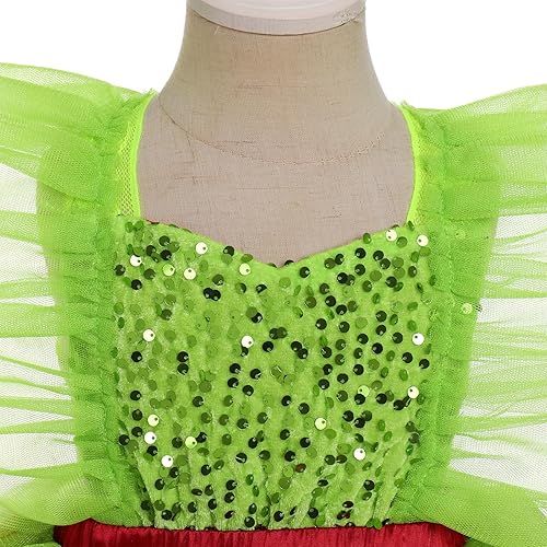 Miniatura 4 de IBTOM CASTLE Disfraz de Halloween para bebé niña, disfraz de perro dálmata, vaca, invierno, volantes, tutú para cosplay, disfraz de fiesta