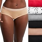 Women's Underwear Hipster Pack, 6-Pack, Originals Stretch Cotton Hipster Panties for Women, Moisture-Wicking
