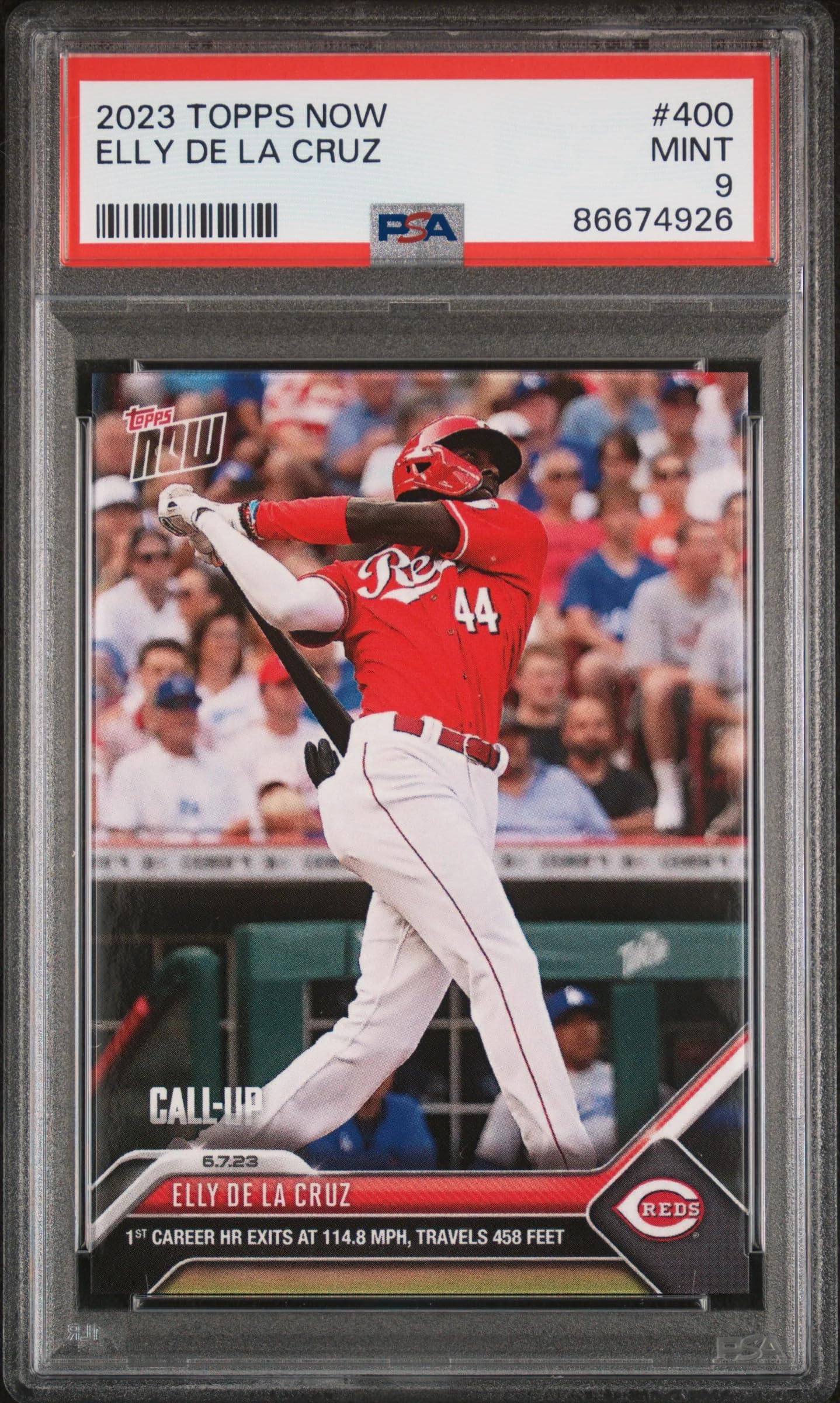 Amazon.com: Graded 2023 Topps Now Elly De La Cruz #400 Rookie RC 