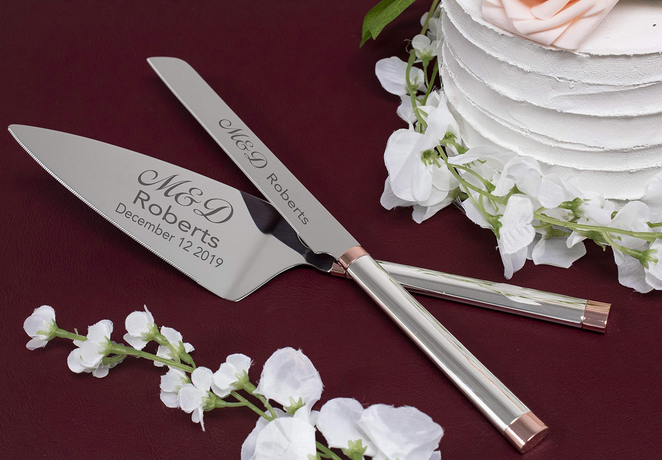 Amazon.com | Kate Spade Bridal Rosy Glow Personalized Wedding Cake