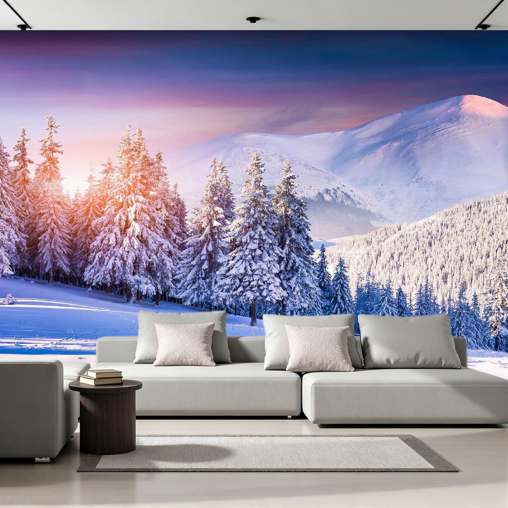 Papier peint panoramique intissé au rendu mat premium pour un décor géant