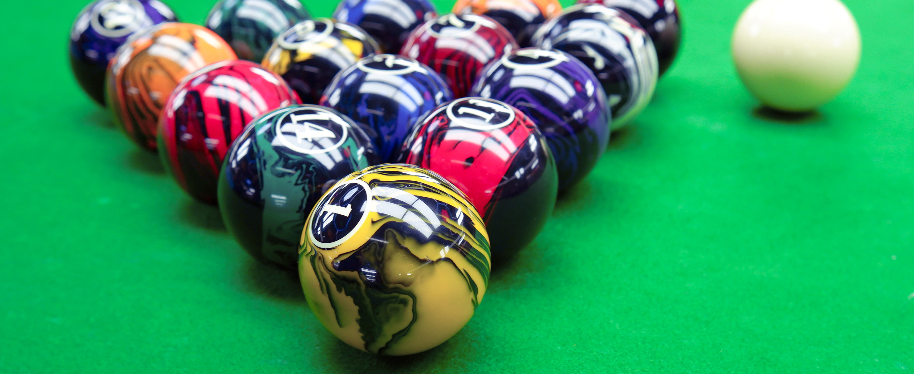 Watch Dark Marble-Swirl Billiard Balls, Pool Table Balls on Amazon