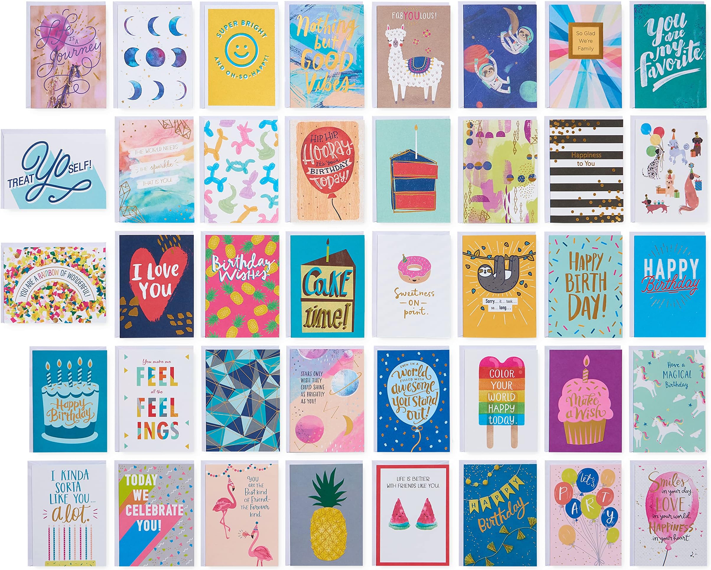 80 Unique Birthday Cards Happy Cards Bulk With Greetings