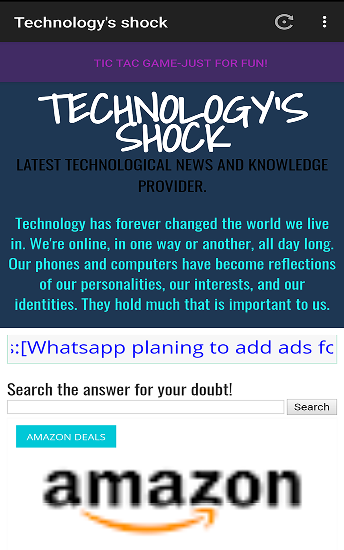 Technology's Shock - App on Amazon Appstore
