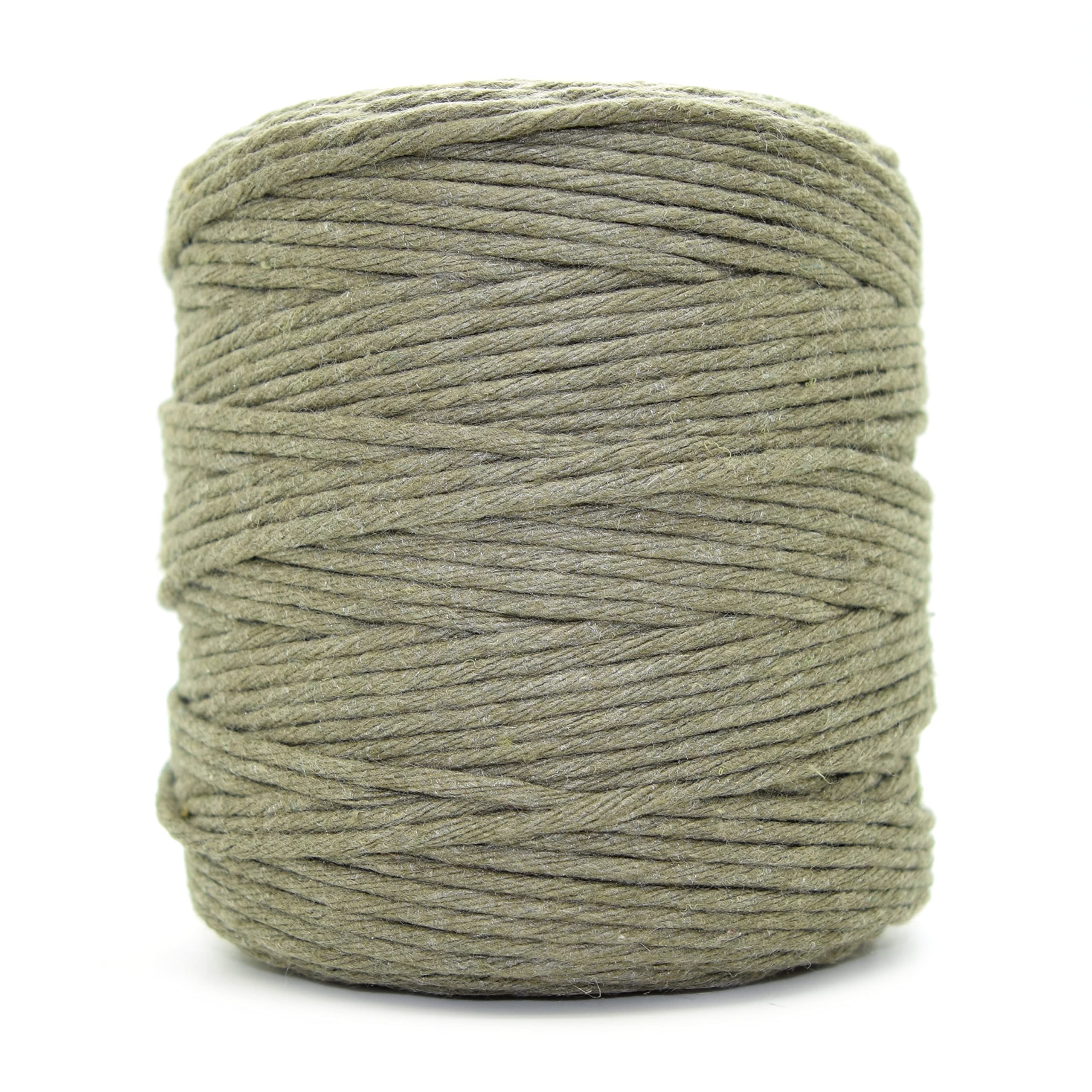 SolaDirect Premium Khaki Macrame Cord Twine200 M / 656 Ft Of 3 mm Thick Natural Cotton Thread Yarn Macrame Rope (Reel) from B&Q