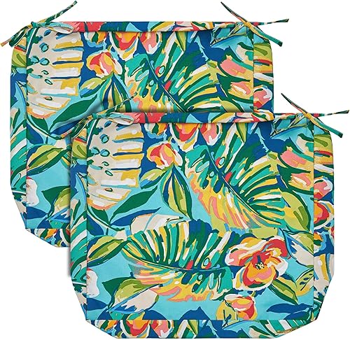 Miniatura 28 de FUNHOME Fundas de cojín para exteriores, 42 x 18 x 3 pulgadas, sin relleno. Fundas de cojín de repuesto para muebles de exterior, resistentes al