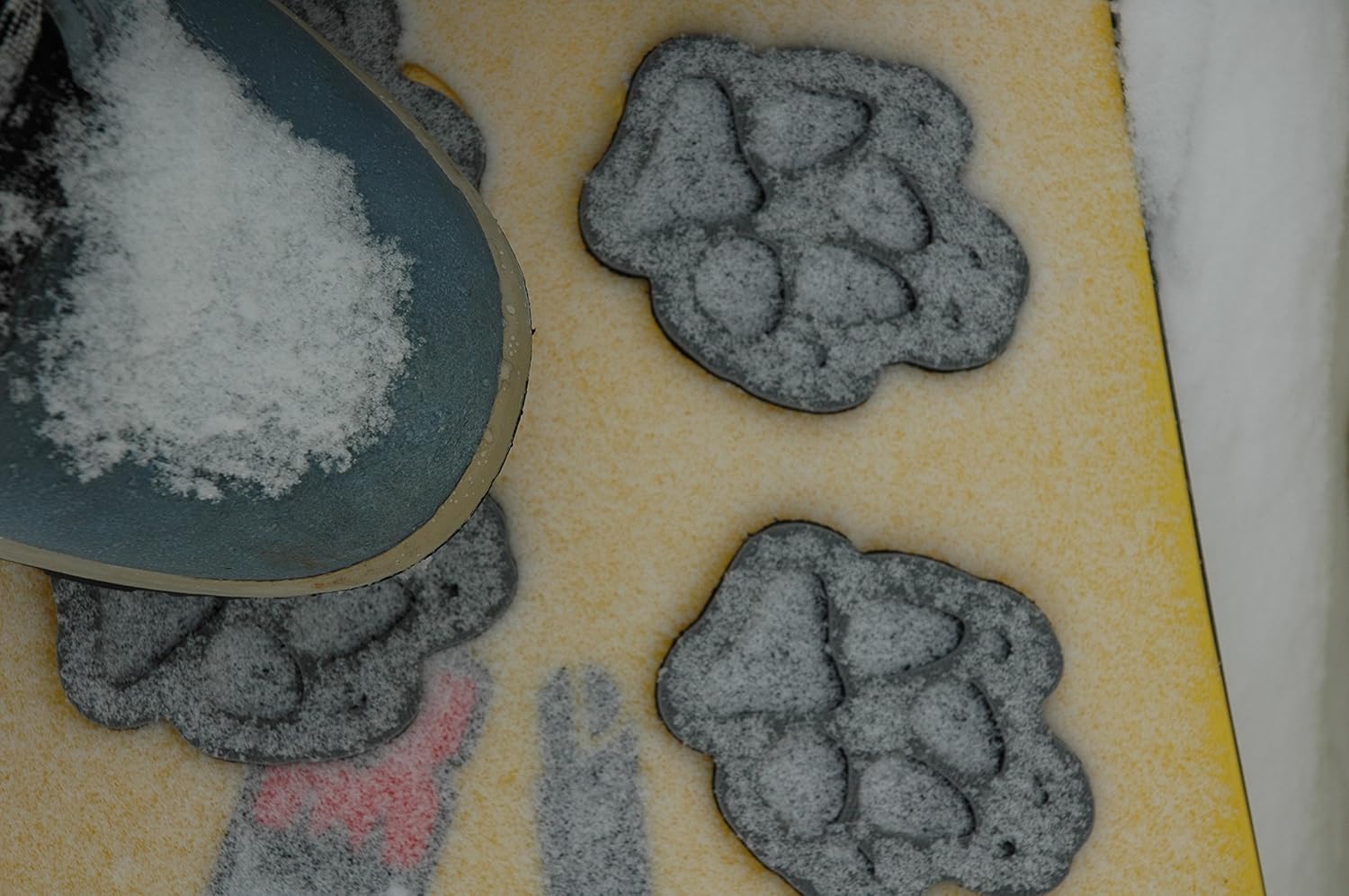 Stomp Pads - 4 Puppy Paws - Gray