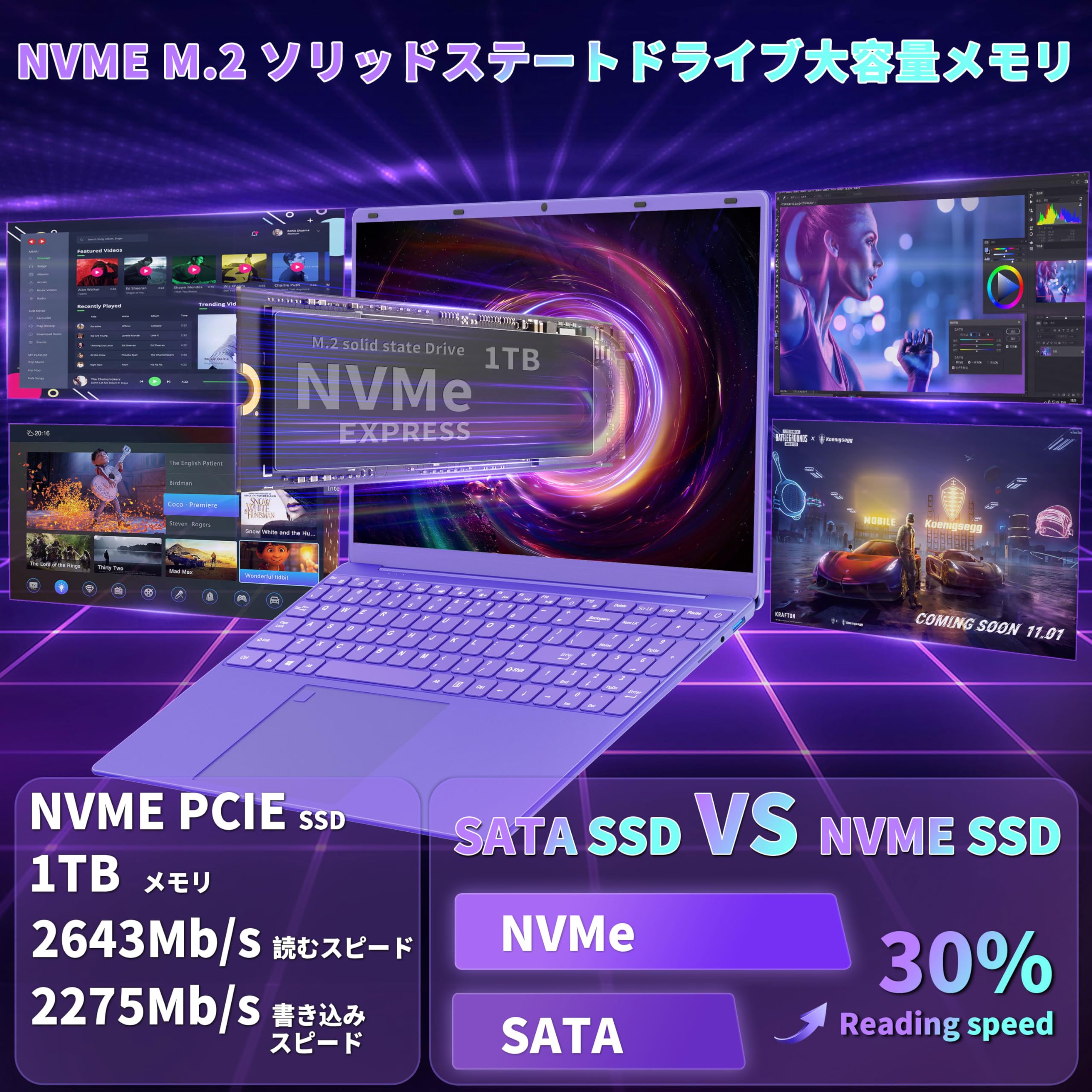 Amazon.co.jp: 16インチノートパソコン【Win 11 Pro/MS Office