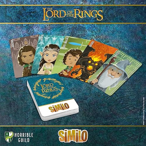 Miniatura 3 de Horrible Guild Similo El Señor de los Anillos - Juego de cartas de deducción cooperativa, con licencia oficial, personajes de la Tierra Media, a